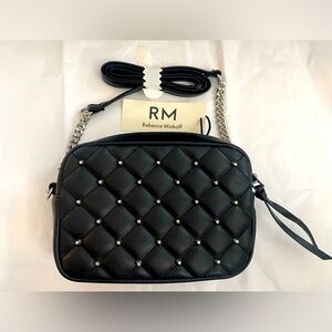 Rebecca Minooka Black Studded Crossbody